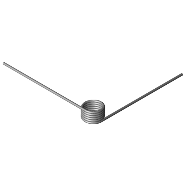 Immagine CAD Molle a torsione T-18534L