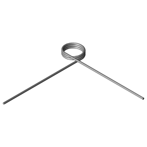 CAD obrázek Zkrutné pružiny T-18553R