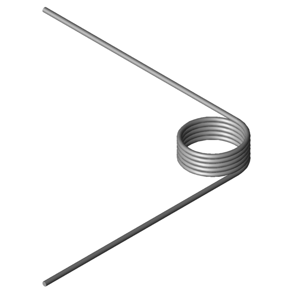 CAD obrázek Zkrutné pružiny T-18584R