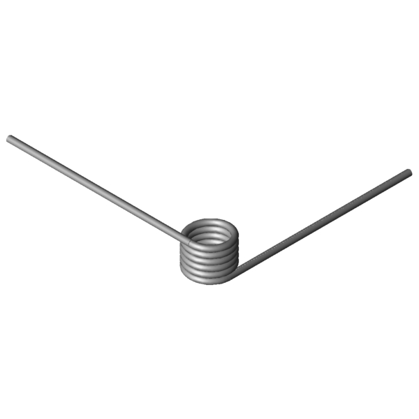 Immagine CAD Molle a torsione T-19109L