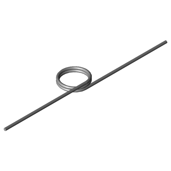 Immagine CAD Molle a torsione T-19150L