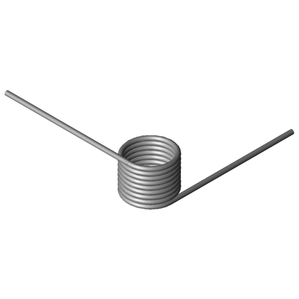 Immagine CAD Molle a torsione T-19265L
