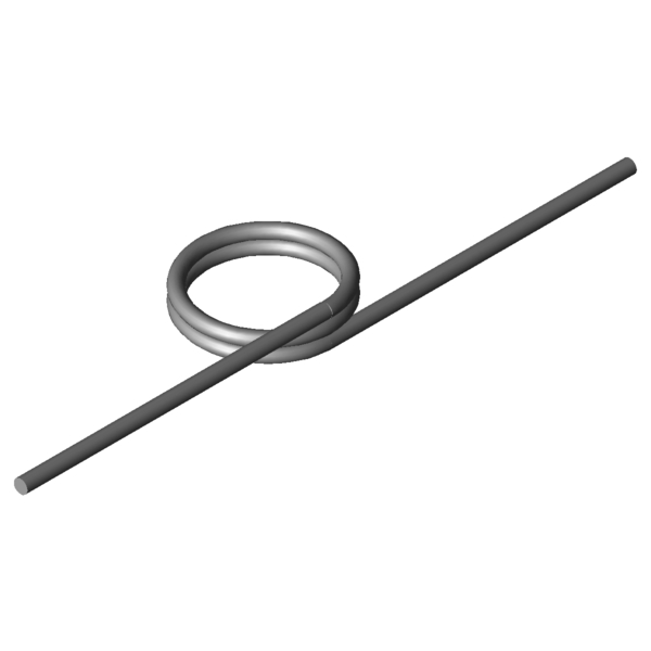 Immagine CAD Molle a torsione T-19560L
