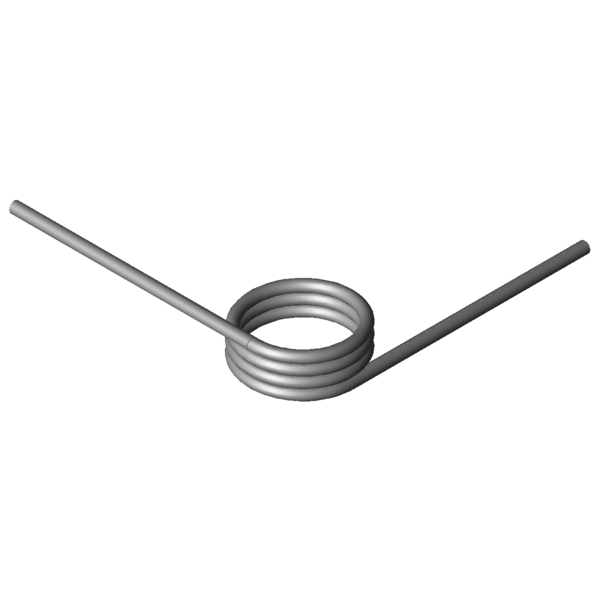 Immagine CAD Molle a torsione T-19732L
