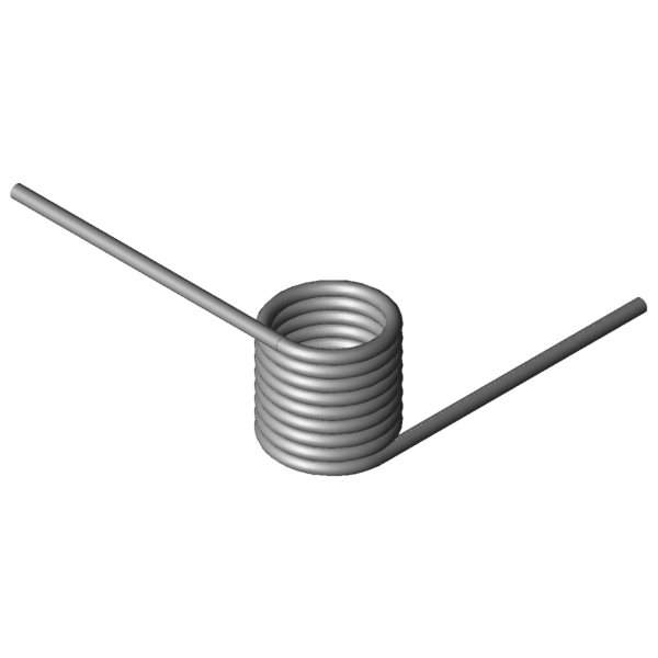 Immagine CAD Molle a torsione T-19750L