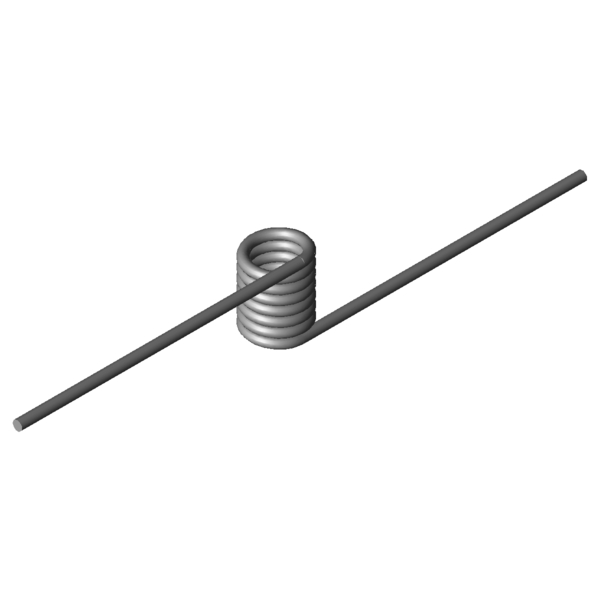 Immagine CAD Molle a torsione T-19809L