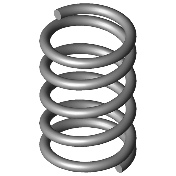 CAD obrázek Tlacné pružiny VD-022
