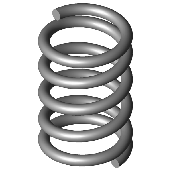 CAD obrázek Tlacné pružiny VD-026B