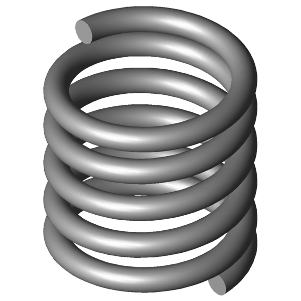 CAD obrázek Tlacné pružiny VD-026R-20