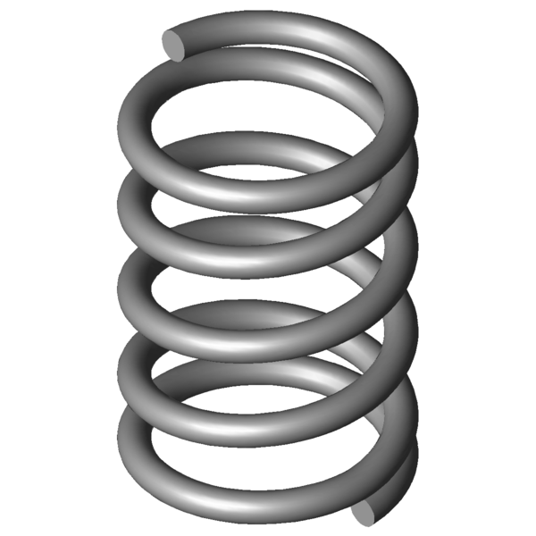 CAD obrázek Tlacné pružiny VD-038