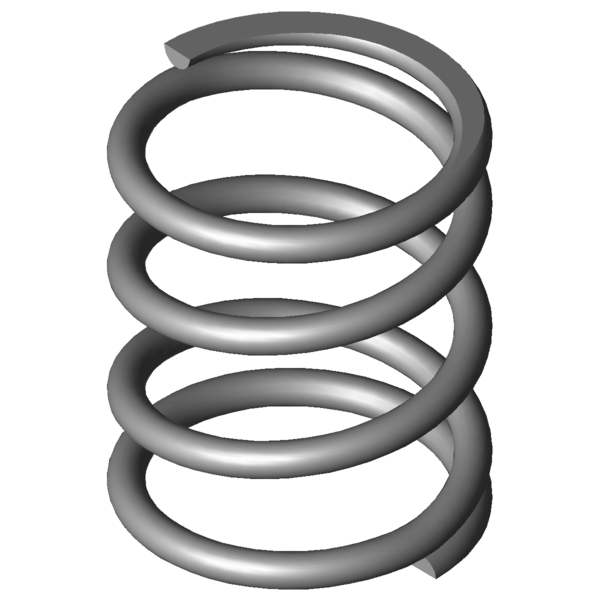 Imagen CAD Muelles de compresión VD-075A-01