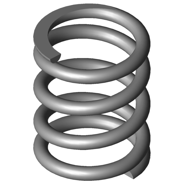 Imagen CAD Muelles de compresión VD-080A-01