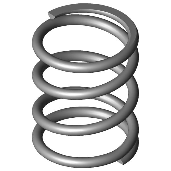 Imagen CAD Muelles de compresión VD-127E-09