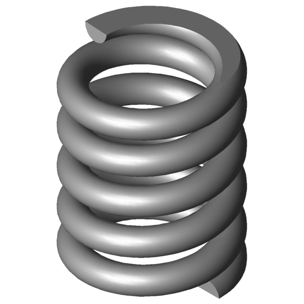 Immagine CAD Molle a compressione VD-313A-02