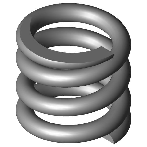 Immagine CAD Molle a compressione VD-334B