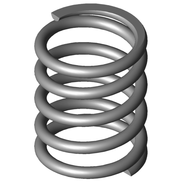 Obraz CAD Sprezyny naciskowe VD-339N-03