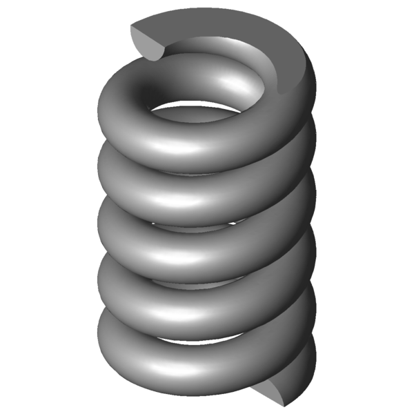 Obraz CAD Sprezyny naciskowe VD-339V-04
