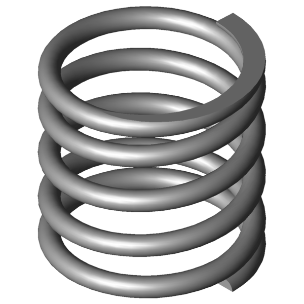 Obraz CAD Sprezyny naciskowe VD-349A-02