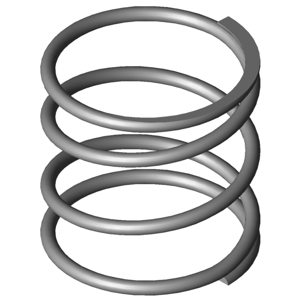 Obraz CAD Sprezyny naciskowe VD-364E-02