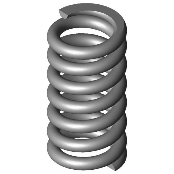 Obraz CAD Sprezyny naciskowe VD-364R-48