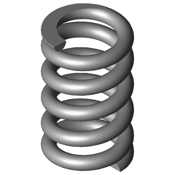 Obraz CAD Sprezyny naciskowe VD-389A-03