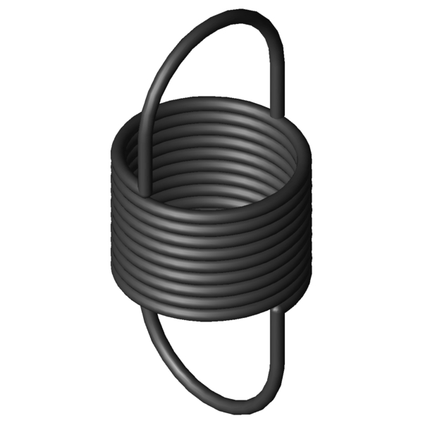 CAD image Extension Springs Z-162E-10X