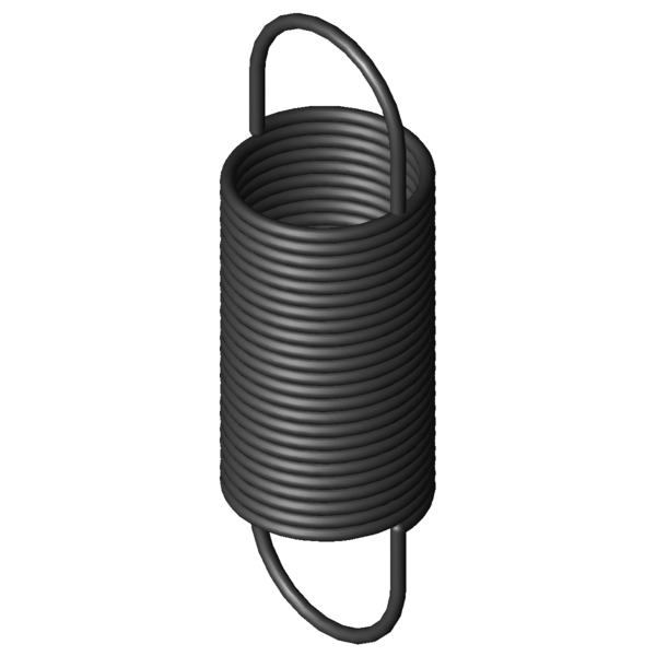 CAD image Extension Springs Z-162E-12I